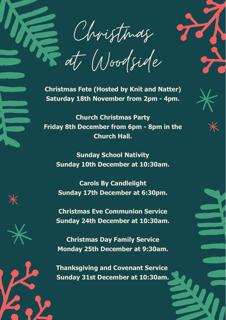 Christmas events poster